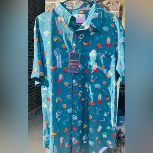 Mens Home Alone Button up